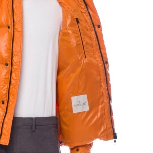 RARE Moncler x Fragment Orange Genius 7 Goose Down Puffer Coat NWT SZ 1 (Men S) - Picture 6 of 16